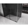 Mexen Velar Schiebeduschkabine 140 x 70 cm, Graphit, Schwarz - 871-140-070-41-70