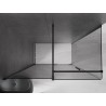 Mexen Velar Schiebeduschkabine 160 x 85 cm, Graphit, Schwarz - 871-160-085-41-70