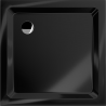 Mexen Flat quadratische Duschwanne Slim 80 x 80 cm, schwarz, Siphon Chrom - 40708080