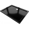 Mexen Flat Rechteckige Duschwanne Slim 120 x 90 cm, schwarz, Chrom-Ablauf - 40709012
