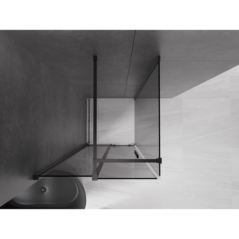 Mexen Velar Duschkabine Schiebetür 120 x 120 cm, grafit, schwarz - 871-120-120-41-70