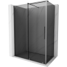 Mexen Velar Schiebeduschkabine 140 x 85 cm, Graphit, Gun Metal - 871-140-085-41-95