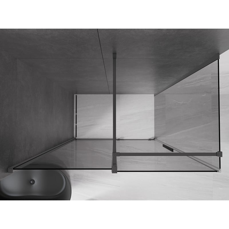 Mexen Velar Duschkabine zum Schieben 140 x 80 cm, Graphit, Gun Metal - 871-140-080-41-95