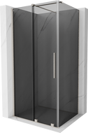 Mexen Velar Duschkabine Schiebetür 100 x 80 cm, Graphit, gebürsteter Nickel - 871-100-080-41-97