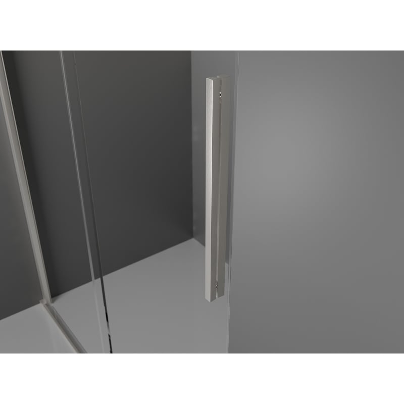 Mexen Velar Duschecke Schiebetür 100 x 120 cm, Grafit, gebürsteter Nickel - 871-100-120-41-97