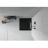 Mexen Flat quadratische Duschwanne Slim 80 x 80 cm, schwarz, schwarzer Siphon - 40708080B