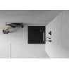 Mexen Flat Quadratische Duschwanne Slim 90 x 90 cm, Schwarz, Schwarzer Siphon - 40709090B