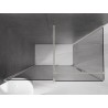 Mexen Velar Schiebeduschkabine 150 x 75 cm, Graphit, gebürsteter Nickel - 871-150-075-41-97