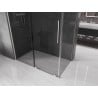 Mexen Velar Schiebeduschkabine 160 x 70 cm, Graphit, gebürsteter Nickel - 871-160-070-41-97