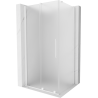Mexen Velar Duschkabine Schiebetür 120 x 90 cm, mattiert, weiß - 871-120-090-31-20