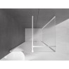 Mexen Velar Duschkabine Schiebetür 120 x 110 cm, Frost, Weiß - 871-120-110-31-20