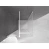 Mexen Velar Duschkabine Schiebetür 100 x 100 cm, Mattglas, Weiß - 871-100-100-31-20
