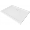 Mexen Flat rechteckige Slim-Duschwanne 100 x 70 cm, weiß, Chromsiphon - 40107010