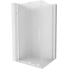 Mexen Velar Schiebeduschkabine 130 x 90 cm, mattiert, weiß - 871-130-090-31-20