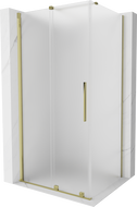 Mexen Velar Duschkabine Schiebetür 100 x 70 cm, matt, gold - 871-100-070-31-50