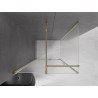 Mexen Velar Duschkabine Schiebetür 90 x 110 cm, mattiert, gold - 871-090-110-31-50