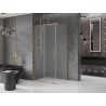 Mexen Velar Duschkabine zum Schieben 110 x 100 cm, matt, gold - 871-110-100-31-50