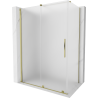Mexen Velar Schiebedusche 140 x 70 cm, matt, gold - 871-140-070-31-50