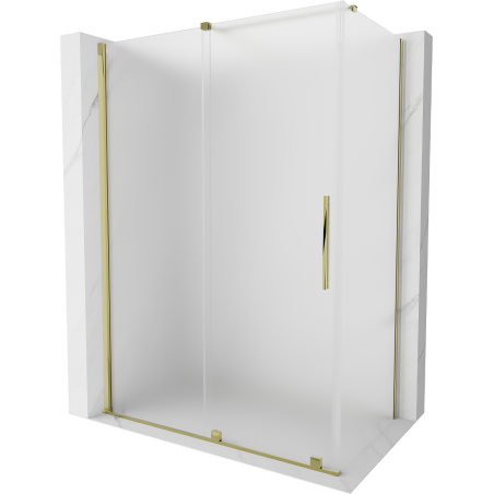 Mexen Velar Schiebedusche 140 x 75 cm, satiniert, gold - 871-140-075-31-50