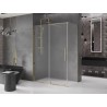 Mexen Velar Duschkabine 150 x 85 cm, satiniert, gold - 871-150-085-31-50