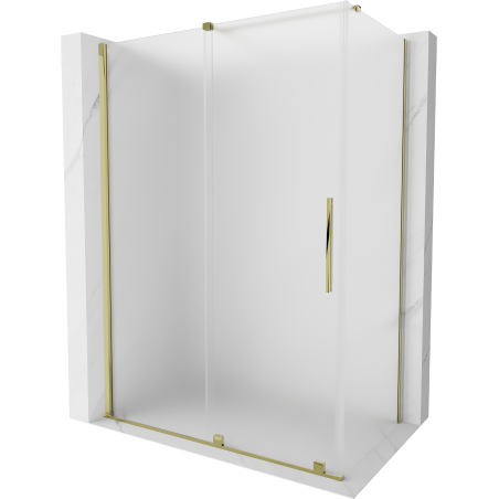 Mexen Velar Duschkabine 150 x 85 cm, satiniert, gold - 871-150-085-31-50