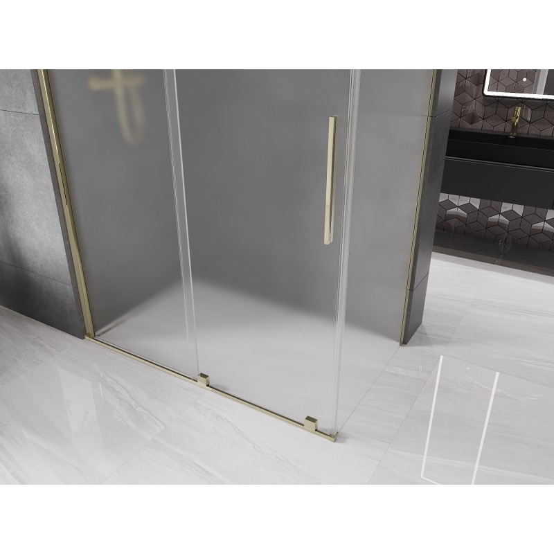 Mexen Velar Duschkabine 150 x 85 cm, satiniert, gold - 871-150-085-31-50