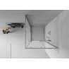 Mexen Rio Quadratische Duschkabine 90 x 90 cm, Mattglas, Chrom - 860-090-090-01-30