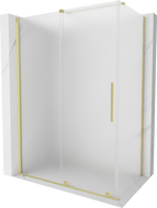 Mexen Velar Duschkabine, verschiebbar 160 x 70 cm, mattiert, gebürstetes Gold - 871-160-070-31-55