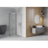 Mexen Rio duschkabine viertelkreis 80 x 80 cm, transparent, chrom - 863-080-080-01-00