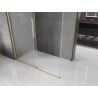 Mexen Velar Schiebeduschkabine 160 x 80 cm, Frost, Gold gebürstet - 871-160-080-31-55