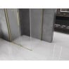 Mexen Velar Duschkabine zum Schieben 140 x 90 cm, matt, gebürstetes Gold - 871-140-090-31-55