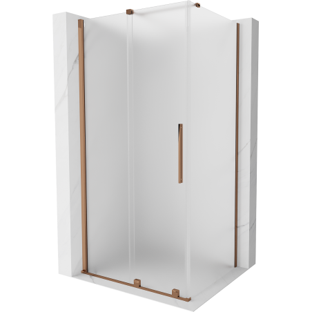Mexen Velar Duschkabine, 110 x 75 cm, mattiert, Roségold - 871-110-075-31-60