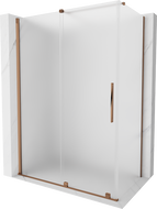 Mexen Velar Schiebeduschkabine 160 x 85 cm, Milchglas, Roségold - 871-160-085-31-60