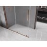 Mexen Velar Schiebeduschkabine 160 x 85 cm, Milchglas, Roségold - 871-160-085-31-60