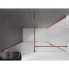 Mexen Velar Schiebetür-Duschkabine 160 x 80 cm, matt, Roségold - 871-160-080-31-60