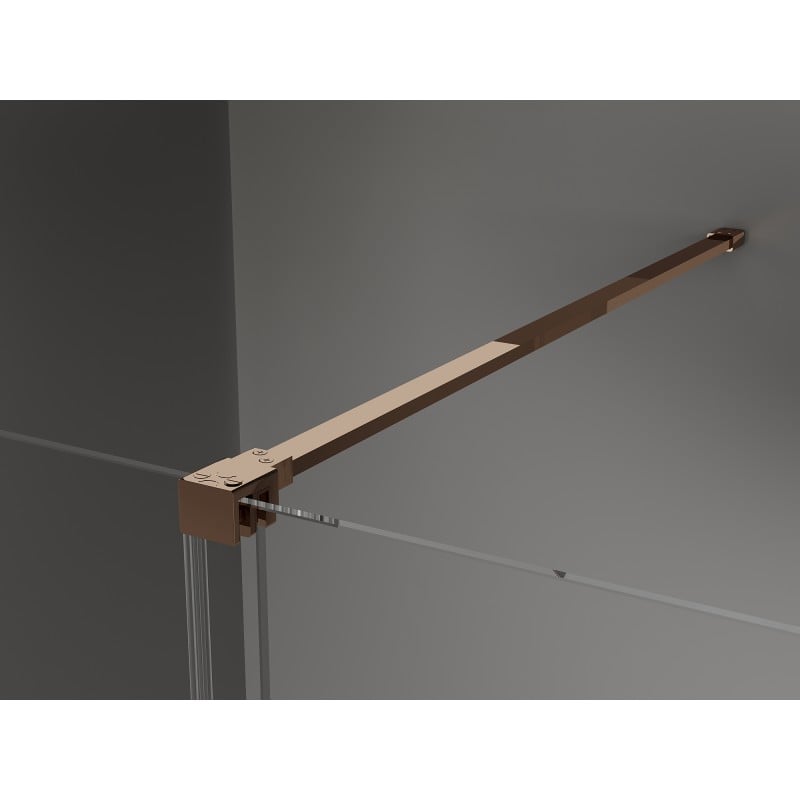 Mexen Velar Schiebetür-Duschkabine 160 x 80 cm, matt, Roségold - 871-160-080-31-60
