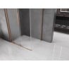 Mexen Velar Schiebeduschkabine 100 x 110 cm, Mattglas, gebürstetes Kupfer - 871-100-110-31-65