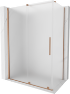 Mexen Velar Duschkabine verschiebbar 140 x 70 cm, satiniert, gebürstetes Kupfer - 871-140-070-31-65