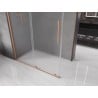 Mexen Velar Duschkabine Schiebetür 130 x 70 cm, matt, gebürstetes Kupfer - 871-130-070-31-65