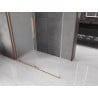 Mexen Velar Schiebeduschkabine 140 x 80 cm, matt, gebürstetes Kupfer - 871-140-080-31-65