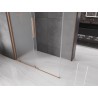 Mexen Velar Schiebeduschkabine 130 x 75 cm, matt, gebürstetes Kupfer - 871-130-075-31-65