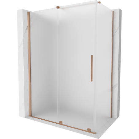 Mexen Velar Duschkabine 160 x 90 cm, satiniert, gebürstetes Kupfer - 871-160-090-31-65
