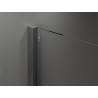 Mexen Velar Duschkabine Schiebetür 110 x 120 cm, matt, gun gray gebürstet - 871-110-120-31-66