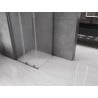 Mexen Velar Duschkabine Schiebetür 100 x 100 cm, satiniert, gebürstetes Gun Gray - 871-100-100-31-66