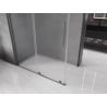 Mexen Velar Duschkabine Schiebetür 130 x 70 cm, mattiert, gebürstetes Gun Gray - 871-130-070-31-66