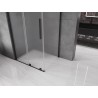 Mexen Velar Schiebeduschkabine 100 x 75 cm, Frost, schwarz - 871-100-075-31-70