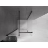Mexen Velar Duschkabine Schiebetür 100 x 100 cm, Mattglas, schwarz - 871-100-100-31-70