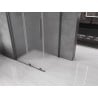 Mexen Velar Duschkabine Schiebetür 140 x 90 cm, mattiert, gun gray gebürstet - 871-140-090-31-66