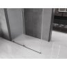 Mexen Velar Duschkabine verschiebbar 160 x 80 cm, Frost, gebürstetes Gun Gray - 871-160-080-31-66