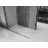 Mexen Velar Duschkabine Schiebetür 160 x 90 cm, matt, gebürstet Gun Gray - 871-160-090-31-66